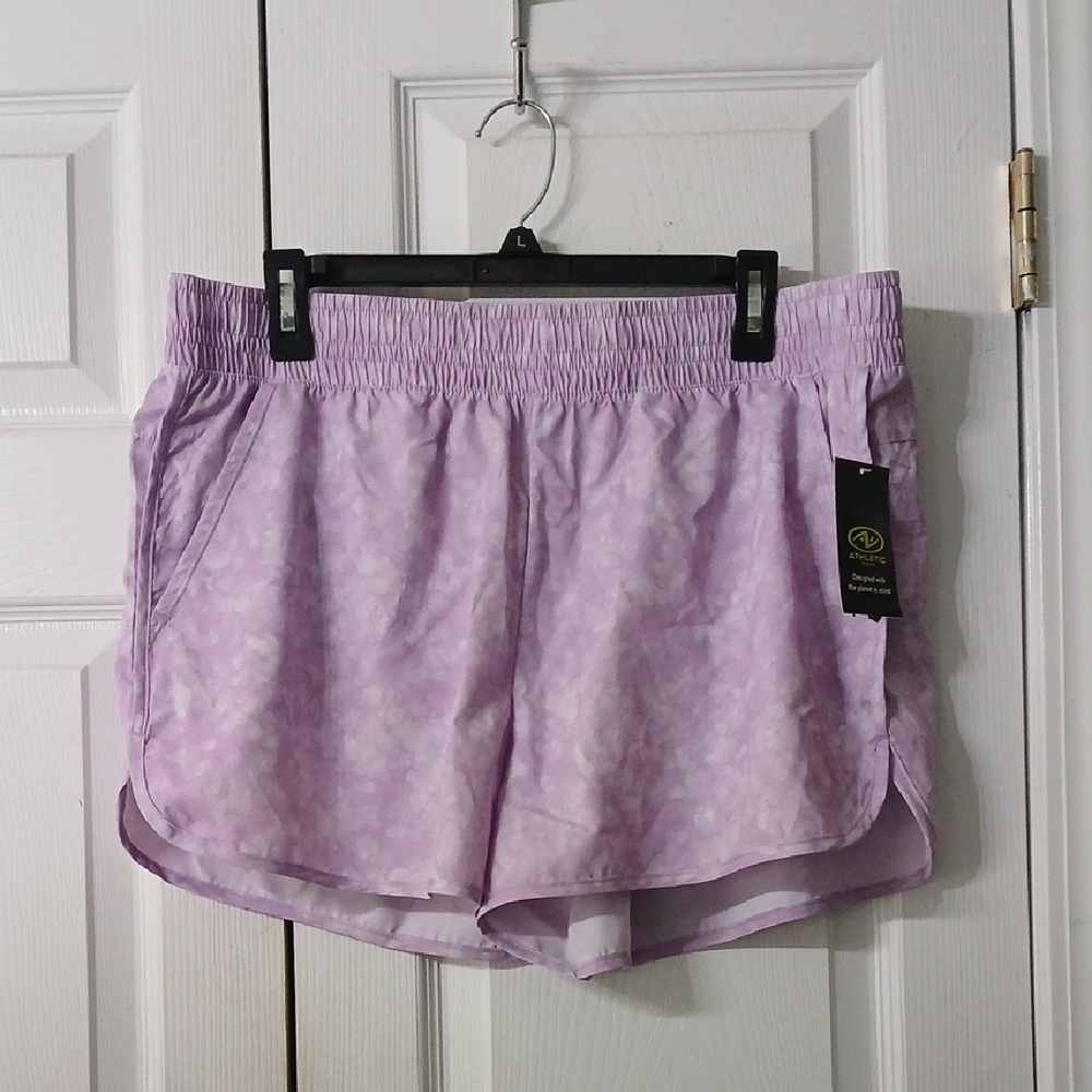 Athletic Works Lavender Women's Shorts  Sz L (12-14) NWT